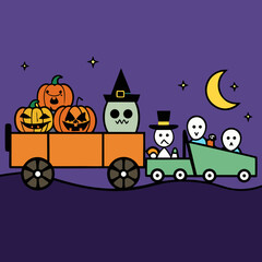 halloween background with castle