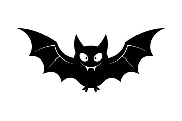 Obraz premium Sparkle Bat Face with Magical Starburst Cute Halloween Vector Clipart