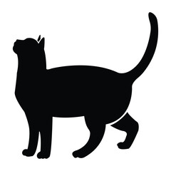 Cat Silhouette Vector Illustration