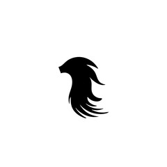 Horse tail icon vector illustration
