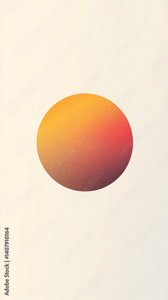 Poster abstract orange and purple gradient circle on white background