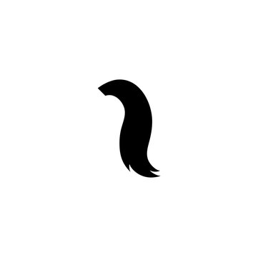 Horse tail icon vector illustration