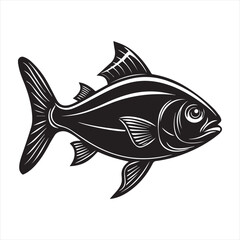 Fototapeta premium vector illustration of a fish