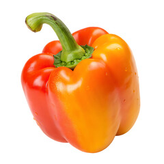 Bell pepper isolated on a transparent background
