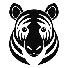zebra head vector