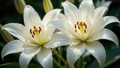 Fototapeta premium white tiger lily