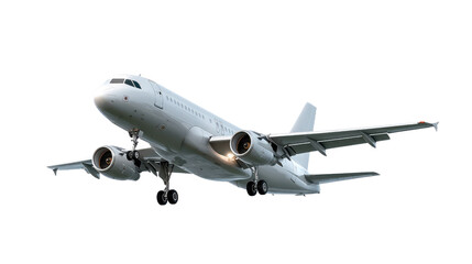 Aviation Ascending: A sleek passenger jet soars against a backdrop of the sky, its engines roaring as it embarks on a journey, symbolizing travel and modern transport.