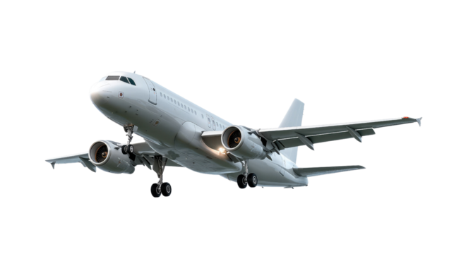 Aviation Ascending: A sleek passenger jet soars against a backdrop of the sky, its engines roaring as it embarks on a journey, symbolizing travel and modern transport.