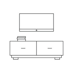set of furniture vector illustration