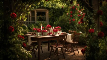 photograph red rose border