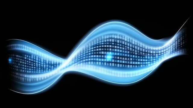 Abstract digital wave design