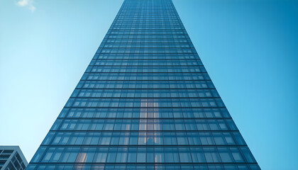 Fototapeta premium very tall building with lots of windows