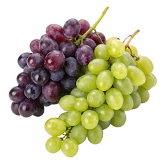 Fototapeta premium Grape bunch isolated on a transparent background
