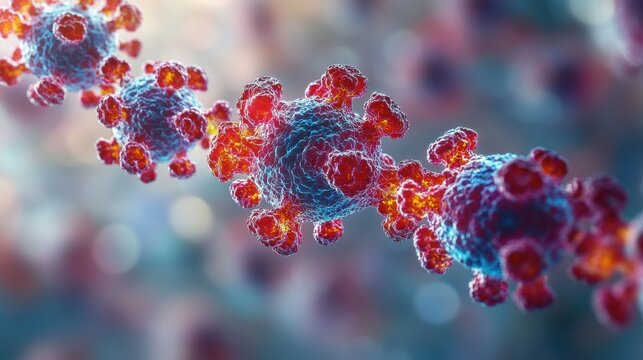 epstein barr dna herpes virus infecting a b lymphocyte electron micrograph ebv herpesvirus 4 cell can cause infectious mononucleosis disease human health virology science medical 3d illustration