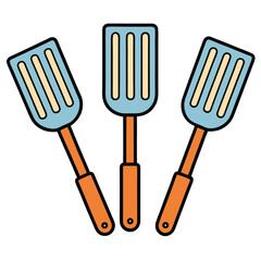 Spatula illustration flat vector design