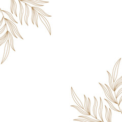 golden leaf vector background design template