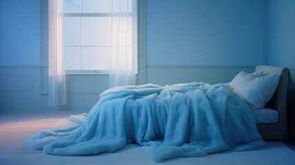 tranquil blue blanket