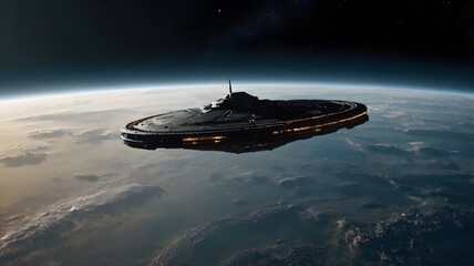 Obraz premium spaceship in space