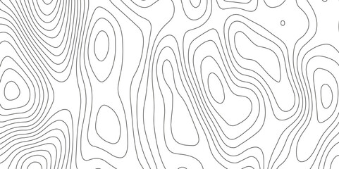 Topographic map background with geographic grid for hiking and mountain sport. modern design with white background and black wave lines. topographic contour lines vector map seamless pattern vector.