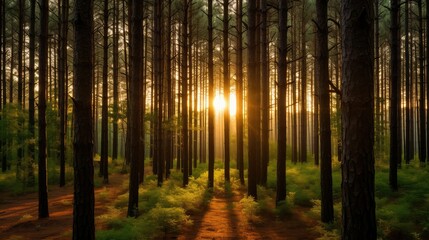 Obraz premium s evergreen tree channel