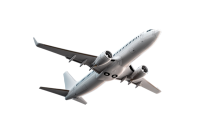 Soaring Skybound: A sleek, modern aircraft ascends gracefully against the vast expanse of the sky, its powerful engines propelling it towards the horizon. It encapsulates the freedom of travel.