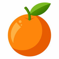 mandarin fruit vector icon
