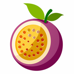 passion fruit vector icon