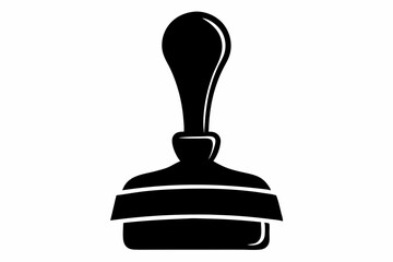 barista tamper tool design silhouette vector illustration