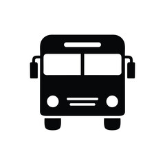 Bus Icon Vector: Public Transportation Symbol