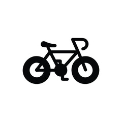 Fototapeta premium Bicycle Icon Vector: Simple Bike Illustration
