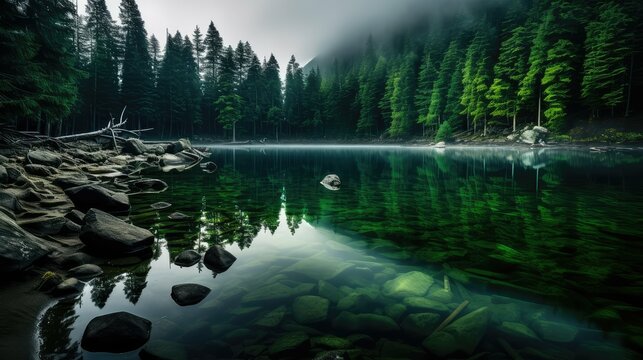 serene deep green