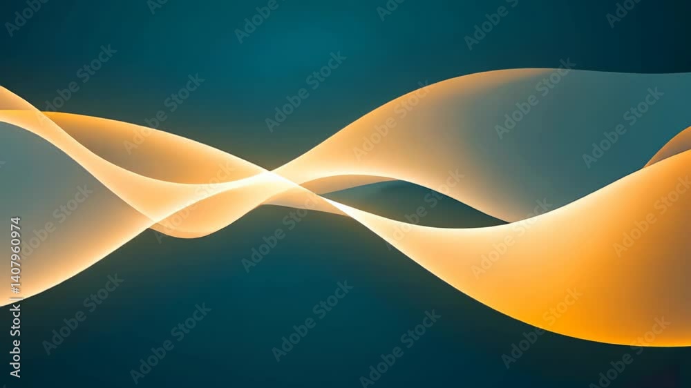 Poster beautiful flowing waves of color create a mesmerizing visual experience in abstract art display gene