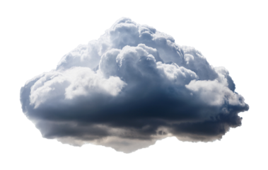 Bright-Topped Cumulonimbus with Dark Base