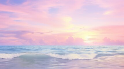 Obraz premium sunocean background pastel colors
