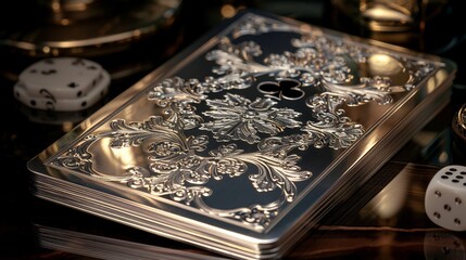 A breathtaking playing card made from pure silver