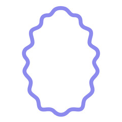 Wavy frame vector 