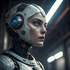 Fototapeta premium robot girl