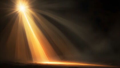 Vibrant light beams illuminate a darkened space, creating a sense of hope and beauty.