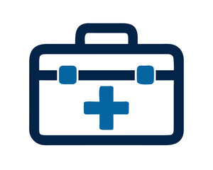 Obraz premium First Aid Kit Icon in Minimalist Style 