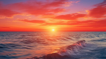 Fototapeta premium sky water color sun
