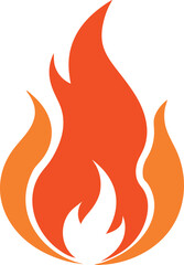 Vector illustration of a fire icon