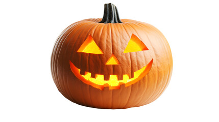 Naklejka premium halloween pumpkin isolated on white