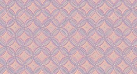 Pastel Dreams: Lavender & Peach Geometric Pattern AI Generated