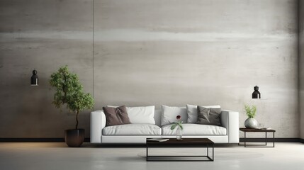 sleek smooth concrete wall