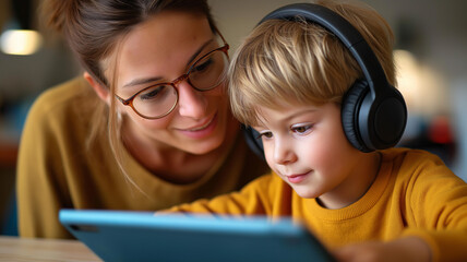 Speech Therapist Working With Child