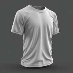3D Render of White T-Shirt Mockup