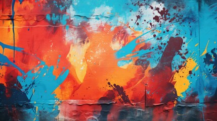 Obraz premium urban red and orange background
