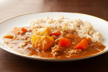玄米カレーライス
