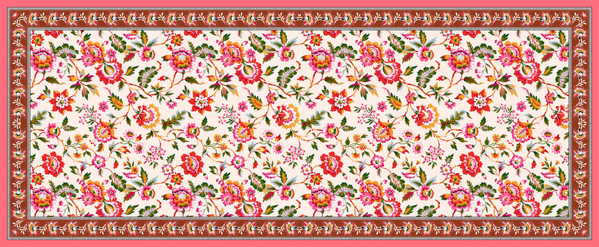 floral madhubani kalamkari chinz kani Abstract shirting Ajrakh Ikat block batik print patola Background digital printing textile pattern floral allover design front back and duppata kurti wallpaper