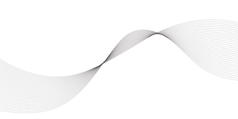 Abstract wavy curve lines background. Abstract frequency sound wave lines and technology curve lines background. Abstract business wave curve lines background. Vector illustration.